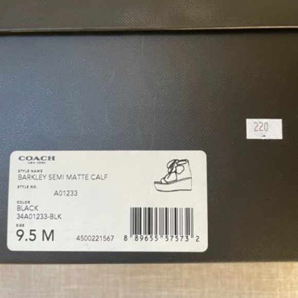 Coach "Barkley" lace up wedge sandal - Picture 7 of 7